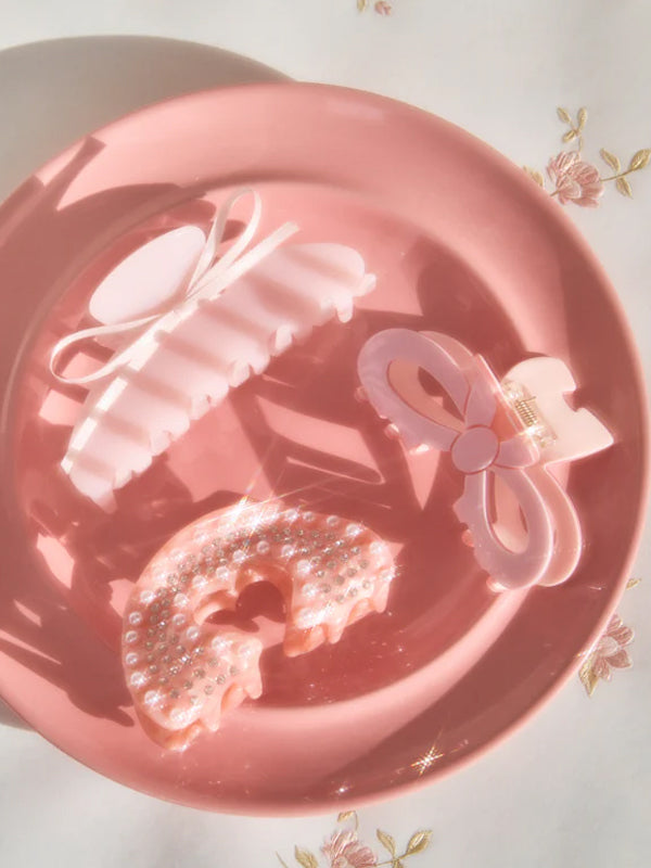 Bow Ribbon Hair Claw -- YKIIY CLOTHING