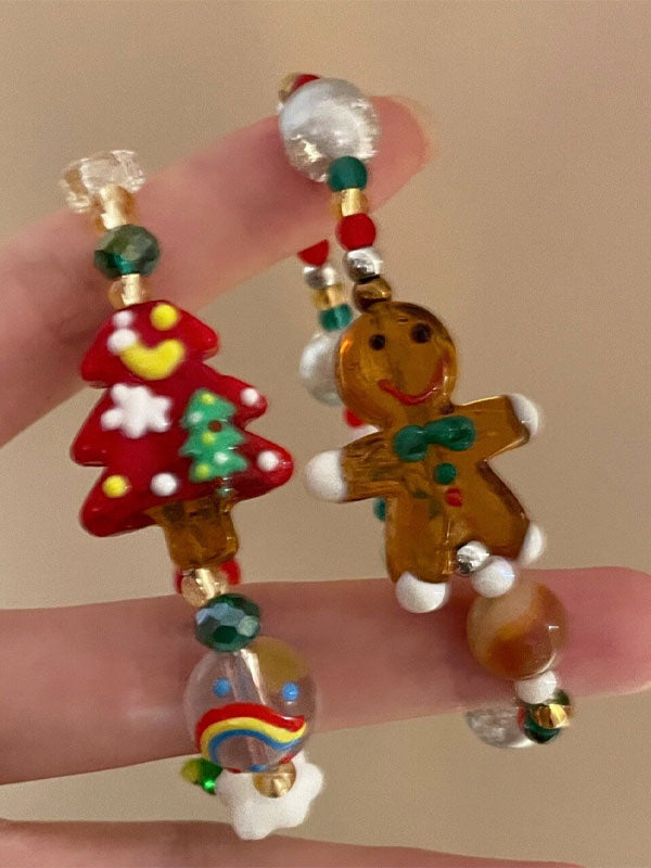 Christmas Beaded Bracelet -- YKIIY CLOTHING