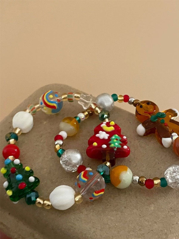 Christmas Beaded Bracelet -- YKIIY CLOTHING