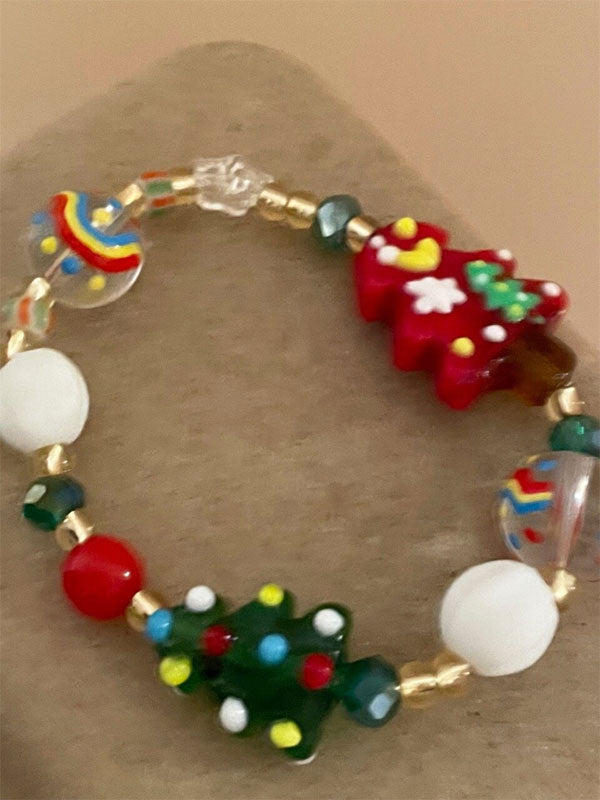 Christmas Beaded Bracelet -- YKIIY CLOTHING