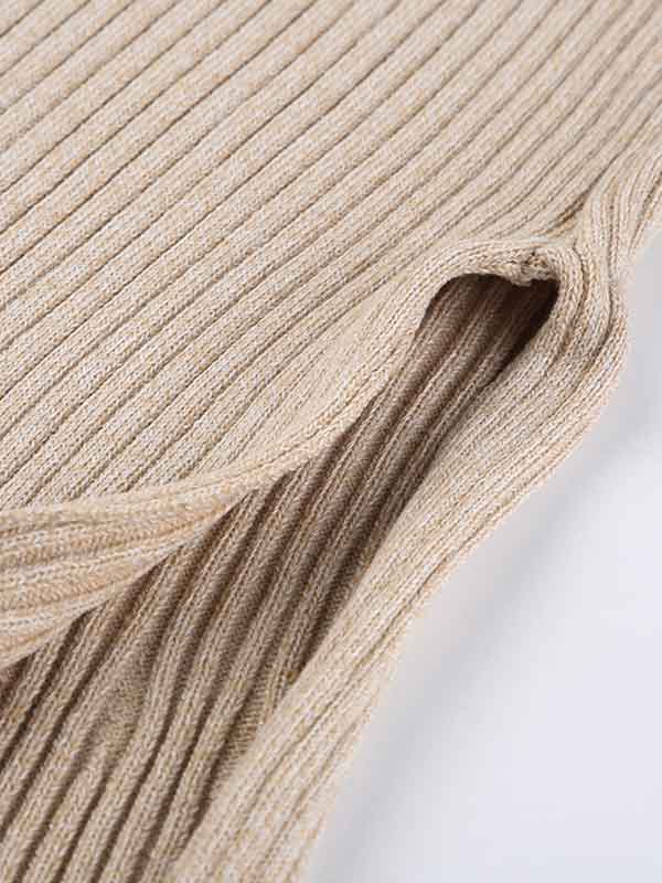 Cozy Side Slit Elastic Waist Mermaid Skirt -- YKIIY CLOTHING