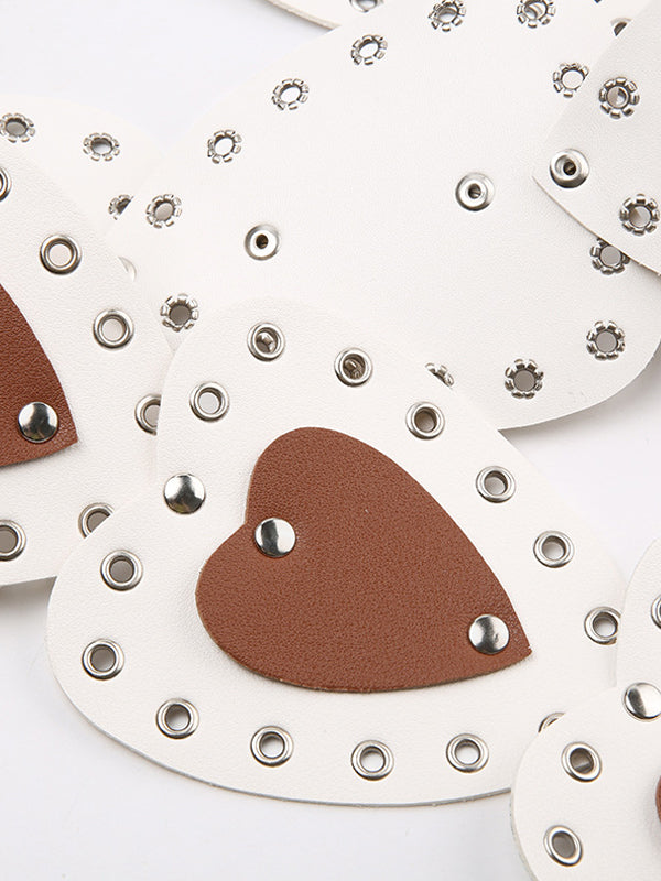 Heart-Shaped Splicing Belt -- YKIIY CLOTHING