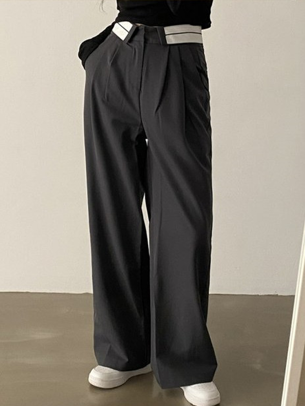 Leisure Day Straight Leg Pants -- YKIIY CLOTHING