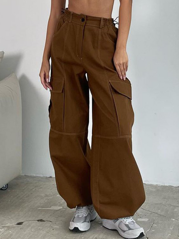 Multi-Pocket Cargo Pants -- YKIIY CLOTHING