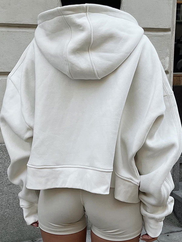 Solid Numbers Kangaroo Pocket Hoodies -- YKIIY CLOTHING