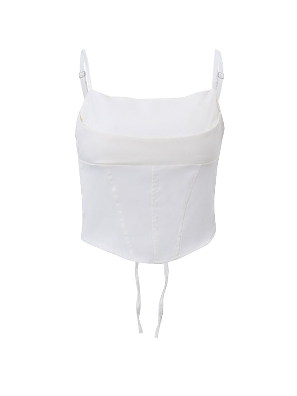 Spaghetti Strap Push Up Corset Top -- YKIIY CLOTHING