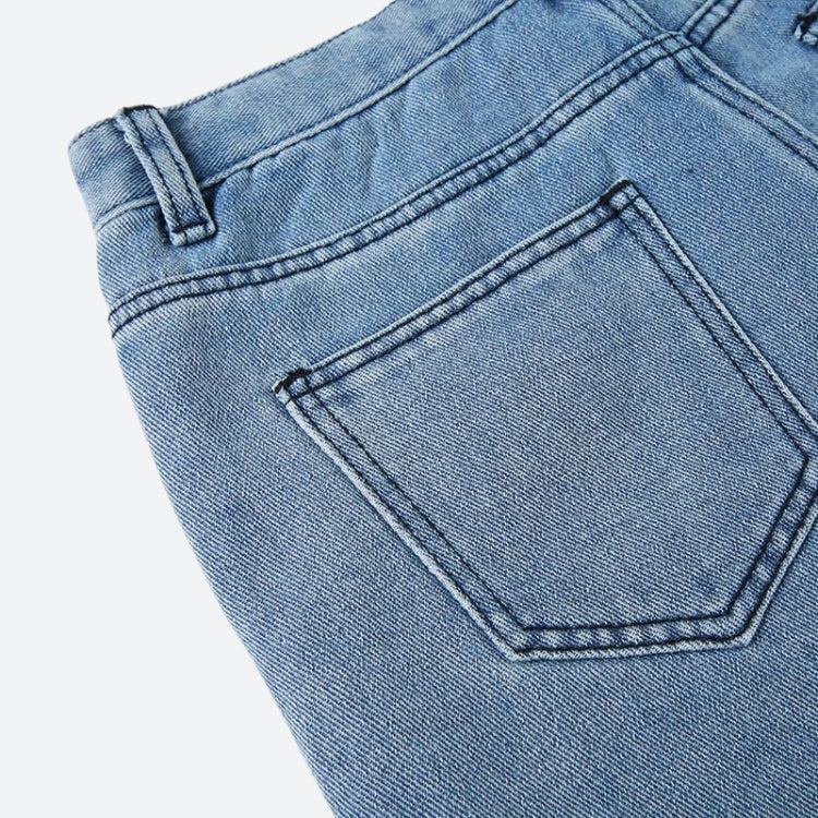 Y2K Star Jean Shorts -- YKIIY CLOTHING