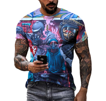 Men’s Y2K Gothic Graphic Vintage Oversized Grunge T-Shirt