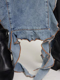 Boat Neck Flounce Slit Two Piece Set -- YKIIY  CLOTHING