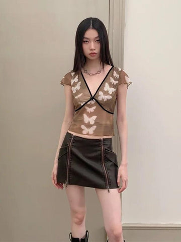 Butterfly Top -- YKIIY  CLOTHING
