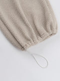 Casual All-match Lambswool Banded Pants -- YKIIY  CLOTHING