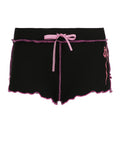Contrast Stitching Bow Drawstring Shorts -- YKIIY  CLOTHING