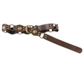 Cutout Ring Leather-Panel Belt -- YKIIY  CLOTHING