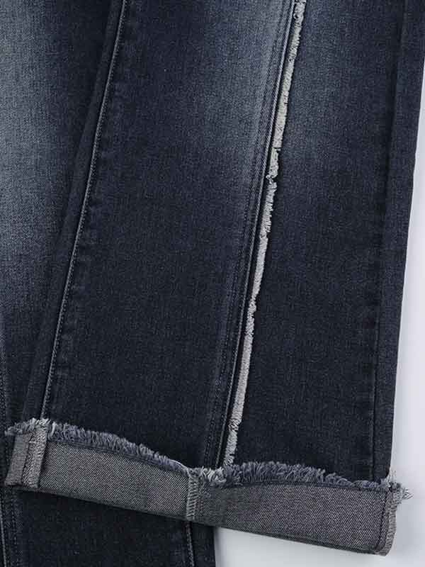 Frayed Trim Wash Gradient Jeans -- YKIIY  CLOTHING