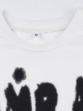 Letter Print Color Block Crop Top -- YKIIY  CLOTHING