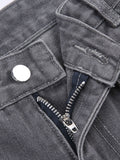 Low-Rise Star Print Oversized Pocket Straight Cargo Jeans -- YKIIY  CLOTHING
