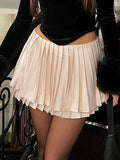 Push Up Ruffled Hem Two Piece Set -- YKIIY  CLOTHING
