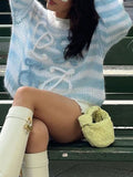 Round Neck Embossed Design Sweaters -- YKIIY  CLOTHING