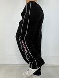 Sporty Letters Elastic Waist Pants -- YKIIY  CLOTHING