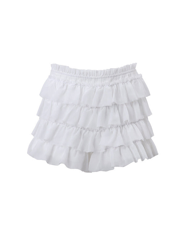 Square Neck Rushed Two Piece Set -- YKIIY  CLOTHING