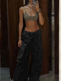 Street Fashion Plain Baggy Cargo Pants -- YKIIY  CLOTHING