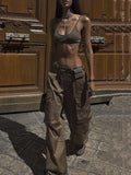 Street Fashion Plain Baggy Cargo Pants -- YKIIY  CLOTHING