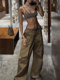 Street Fashion Plain Baggy Cargo Pants -- YKIIY  CLOTHING