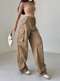 Street Fashion Plain Baggy Cargo Pants -- YKIIY  CLOTHING