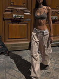 Street Fashion Plain Baggy Cargo Pants -- YKIIY  CLOTHING