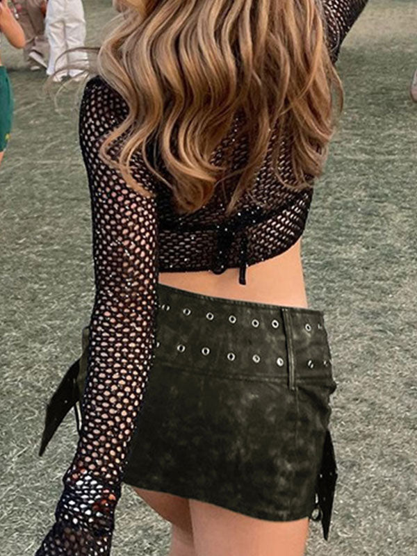 Street Versatile High Waist Bodycon Skirt -- YKIIY  CLOTHING