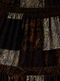 Totem Printed Vintage Velvet Midi Skirt -- YKIIY  CLOTHING