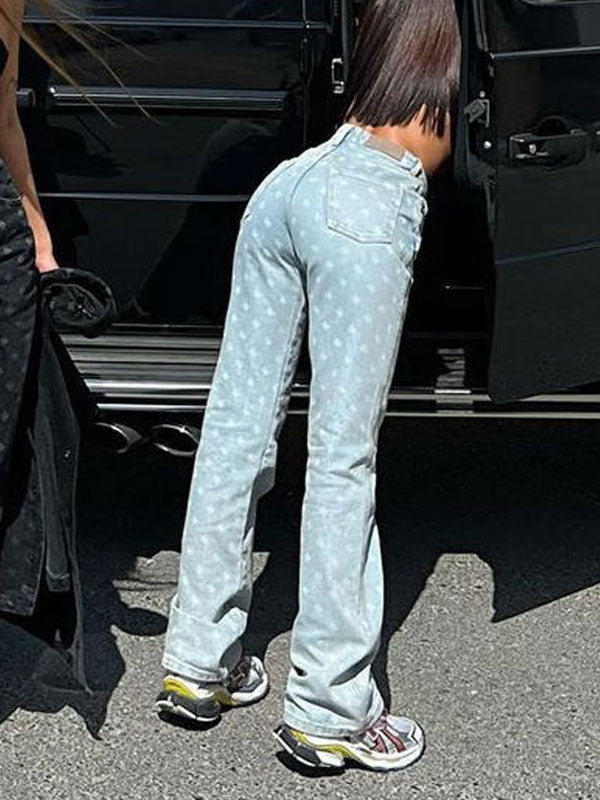 Vacation Printed Patch Pocket Pants -- YKIIY  CLOTHING