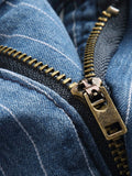 Vertical Striped Rough Selvedge Pants -- YKIIY  CLOTHING