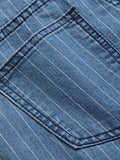 Vertical Striped Rough Selvedge Pants -- YKIIY  CLOTHING