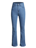 Vertical Striped Rough Selvedge Pants -- YKIIY  CLOTHING