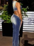 Vintage Gradient Bevel Edge Jeans -- YKIIY  CLOTHING