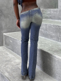 Vintage Gradient Bevel Edge Jeans -- YKIIY  CLOTHING