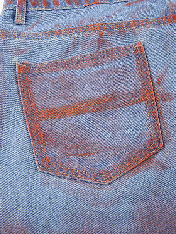 Vintage Gradient High Waist Jeans -- YKIIY  CLOTHING