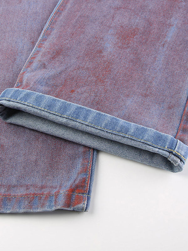 Vintage Gradient High Waist Jeans -- YKIIY  CLOTHING