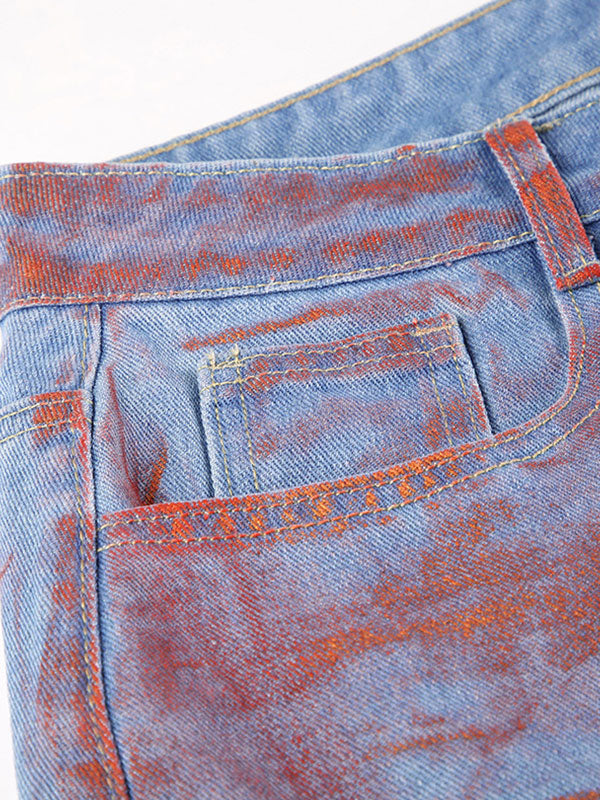 Vintage Gradient High Waist Jeans -- YKIIY  CLOTHING