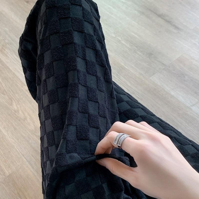 Y2K Checkered Sweatpants -- YKIIY  CLOTHING