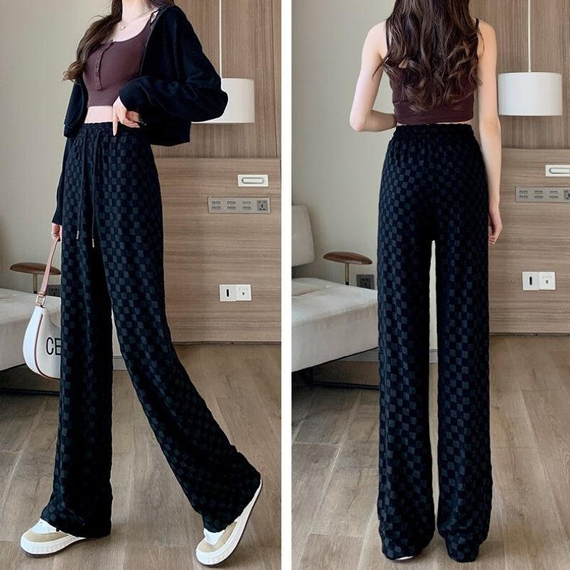 Y2K Checkered Sweatpants -- YKIIY  CLOTHING