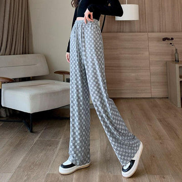 Y2K Checkered Sweatpants -- YKIIY  CLOTHING