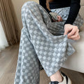 Y2K Checkered Sweatpants -- YKIIY  CLOTHING