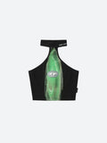 Y2K Cropped Halter Top -- YKIIY  CLOTHING