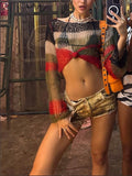 Y2K Hollow Out Backless Short Sweater -- YKIIY  CLOTHING