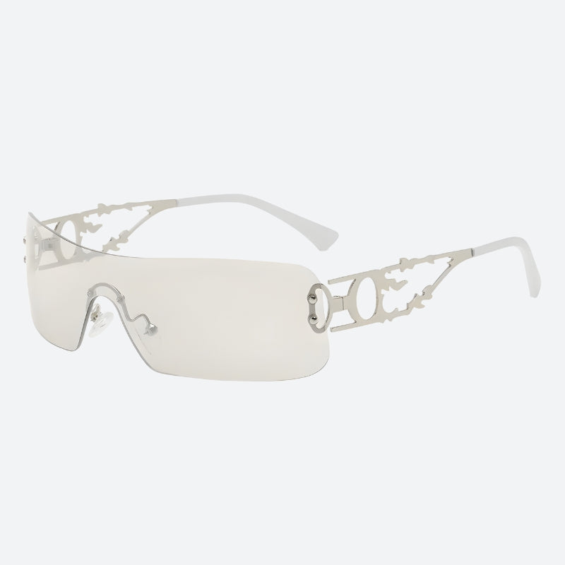 Y2K Rectangle No Frame Sunglasses -- YKIIY  CLOTHING