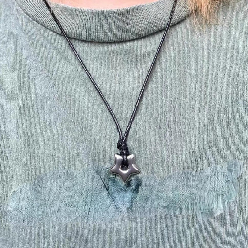 Y2K Star Cord Necklace -- YKIIY  CLOTHING